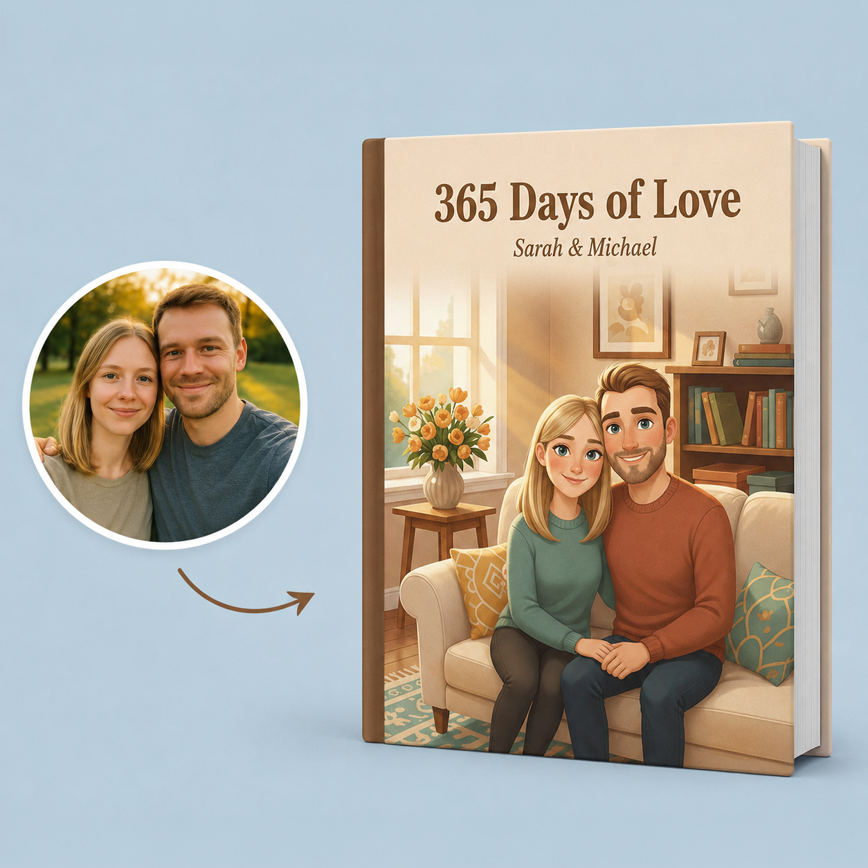 365 Days of Love — turn your photo into a personalized book