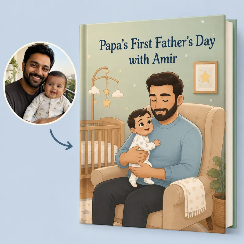 Personalized First Father’s Day book preview