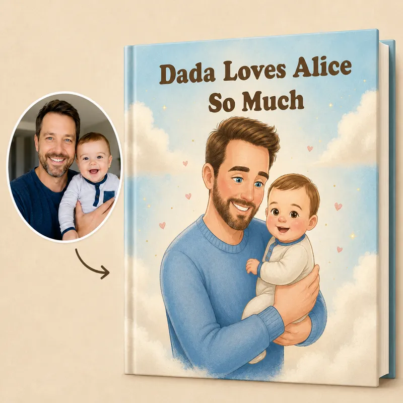 Personalized First Father’s Day book preview