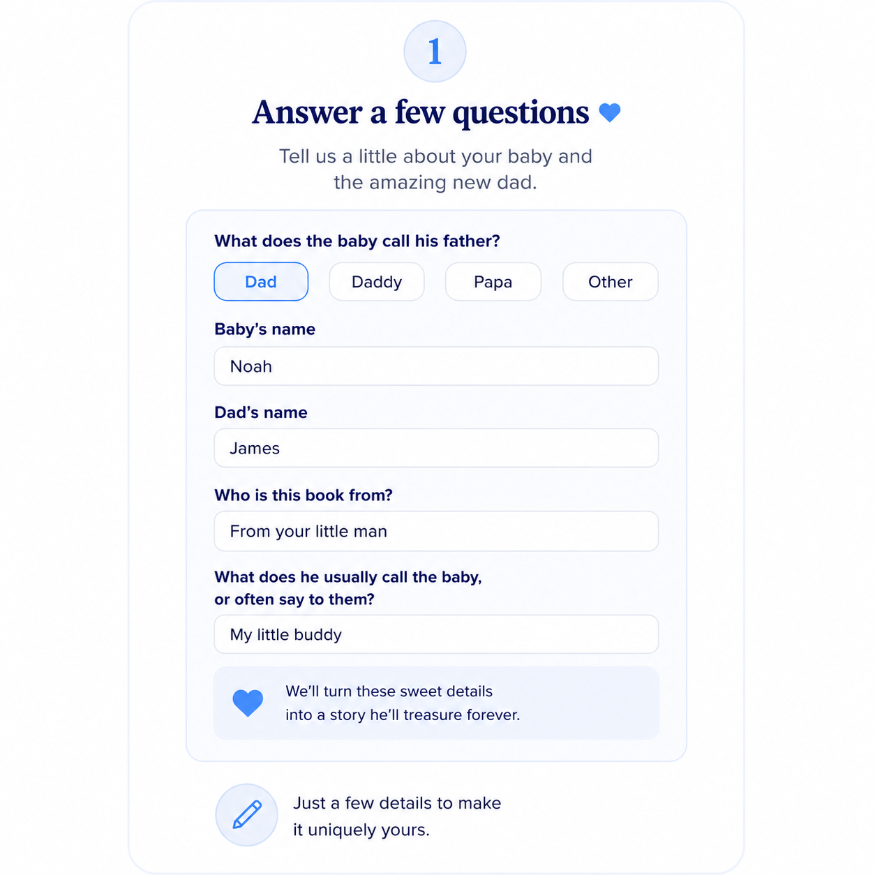 Answer a few questions and choose your style
