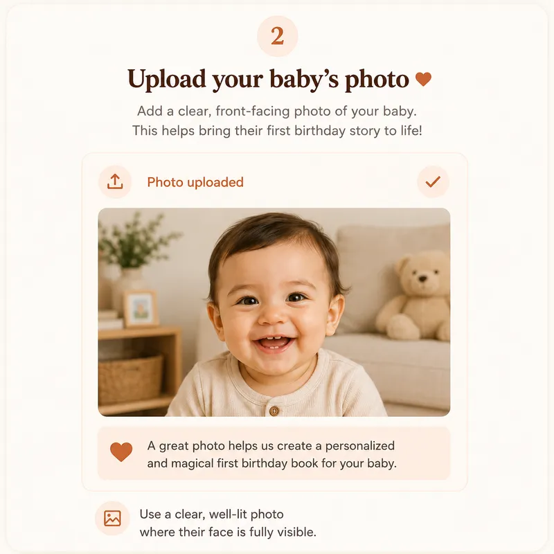 Upload one photo and choose the look