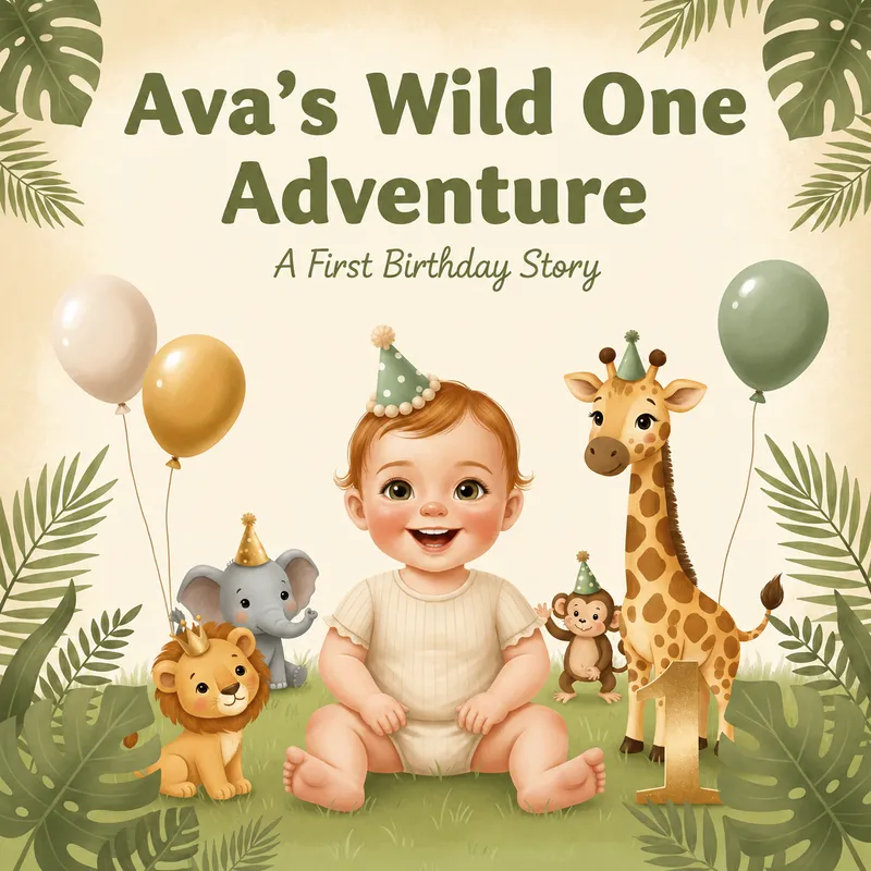 Wild One first birthday theme cover — a safari adventure for baby's first birthday