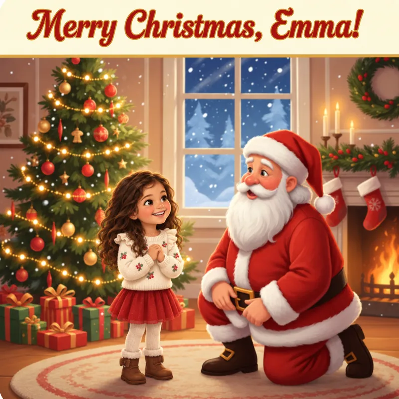 Christmas with Santa theme cover