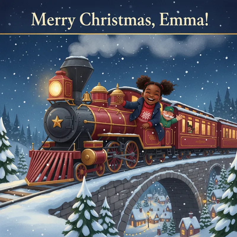 Magical Christmas Train theme cover