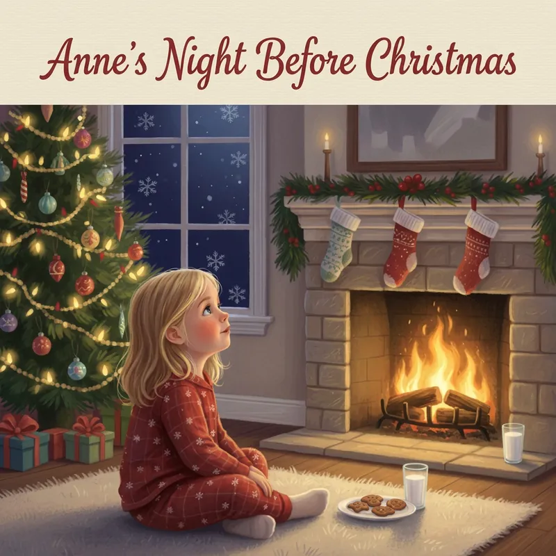 Fireside Christmas Eve theme cover