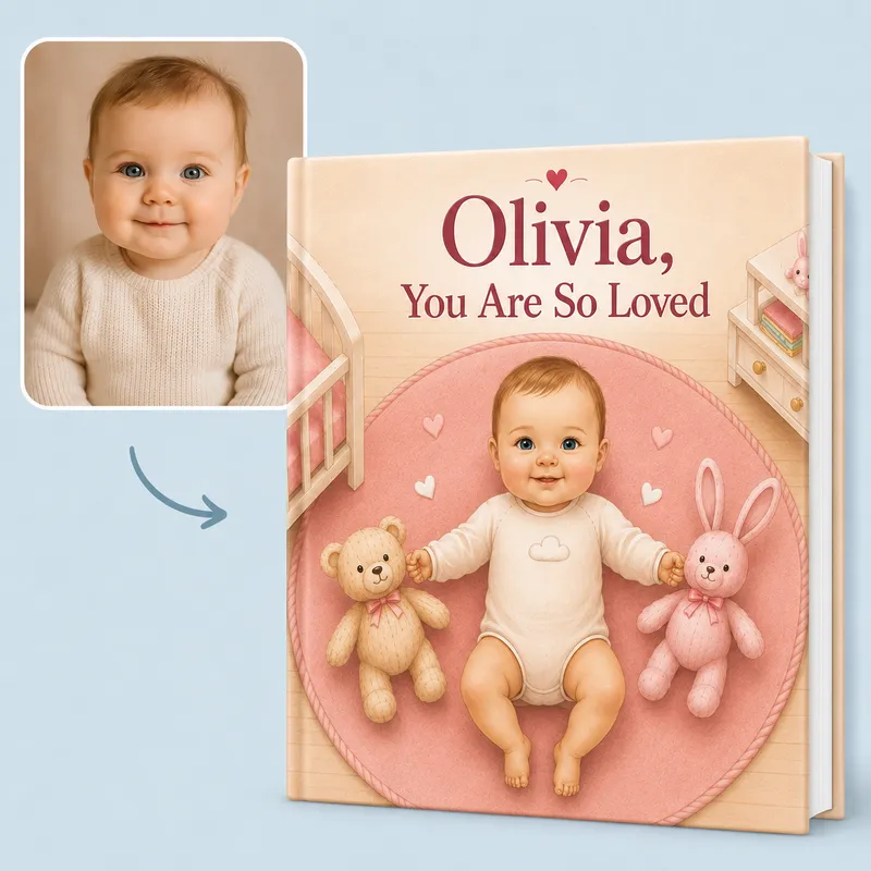 Personalized Welcome to the World book preview