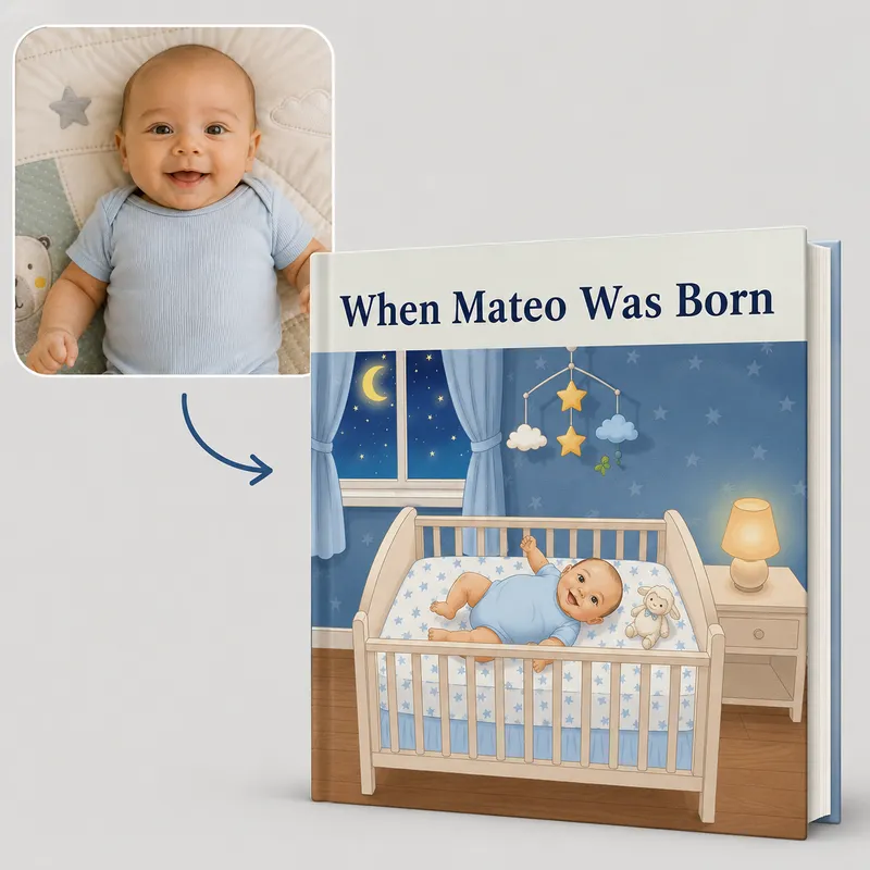Personalized Welcome to the World book cover