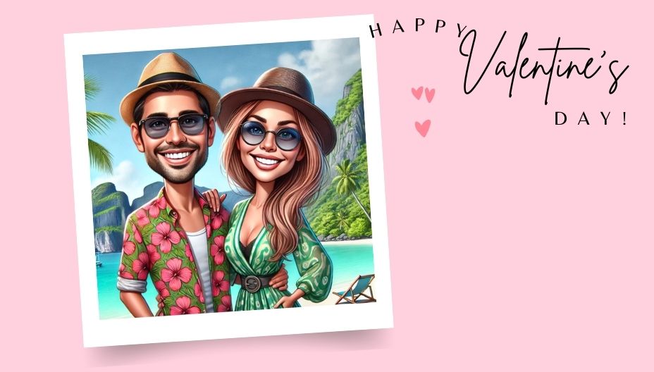 Valentine's Day Caricature