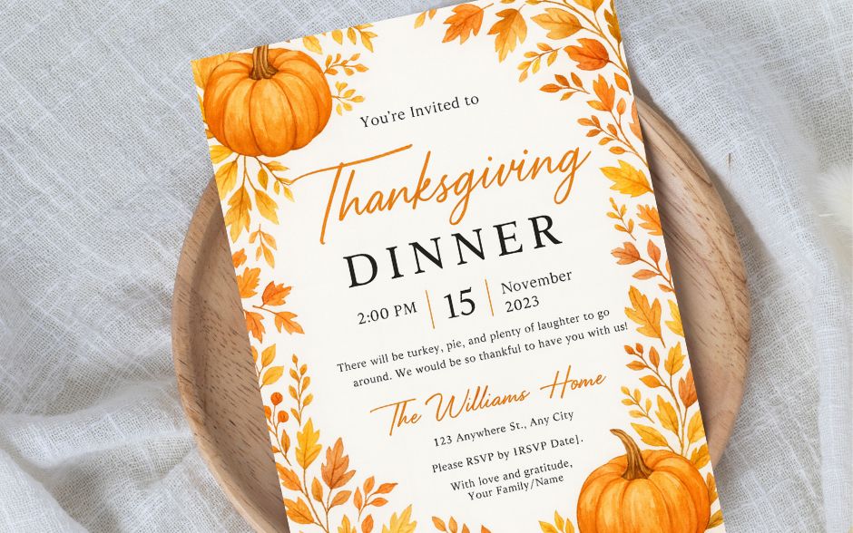Thanksgiving Invitation